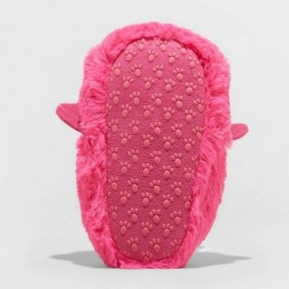 Toddler Girls Rori Dinosaur Moccasin Slipper Pink Cat & Jack Small 5/6 Fuzzy Non - Picture 4 of 4